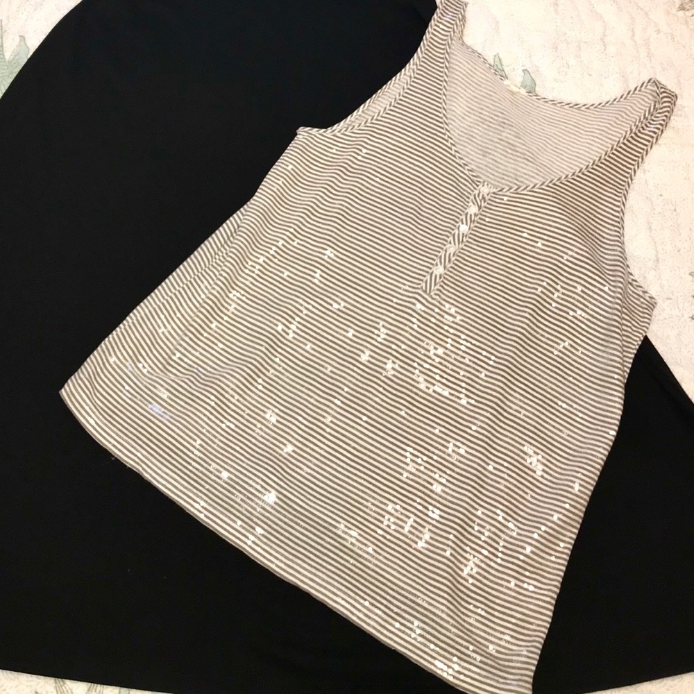 J. Crew Flat Beaded Tank